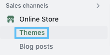 Online store themes.