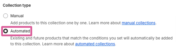 Automated collection type
