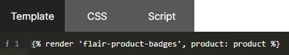 GemPages editor with Flair Badge snippet