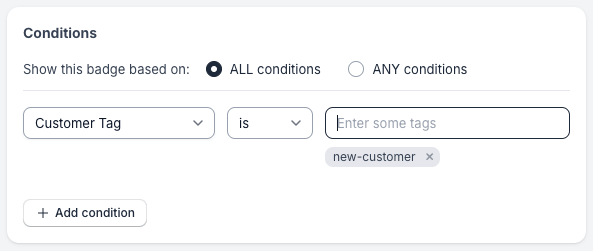 Flair custom conditions