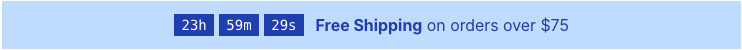 Free shipping banner countdown timer