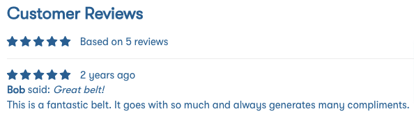 Beltology customer reviews.