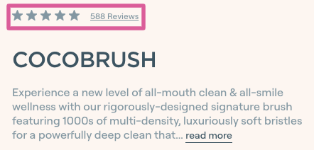 Review Star Ratings