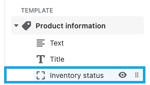 Inventory status block.