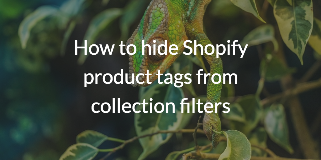 How to hide Shopify product tags from collection filters
