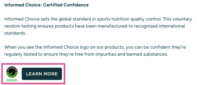 Trust badge example
