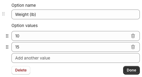 Add product variants