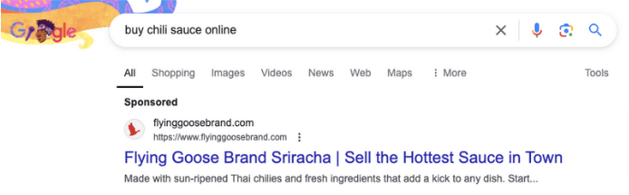 Chili sauce ad