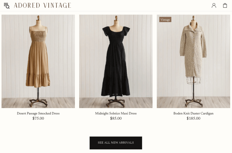 Adored Vintage new arrivals