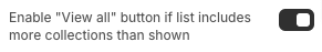 View all collections toggle