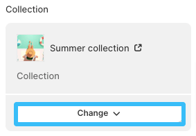 Change featured collection