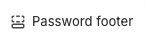 Password footer