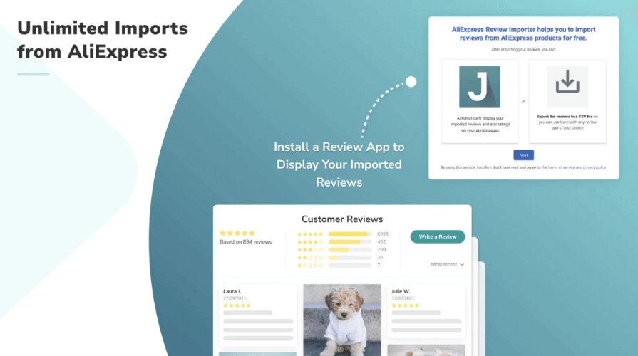 Import AliExpress reviews to Shopify