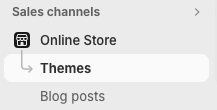 Online store themes