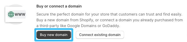Buy shopify domain