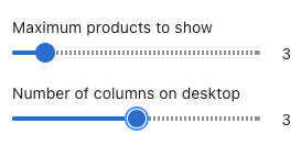 Featured collection setting for maximum products.