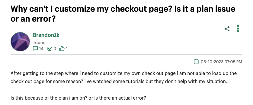 Shopify checkout customization