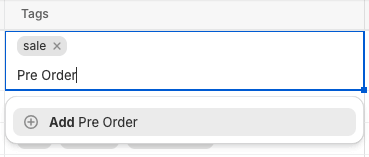 Add pre-order tag