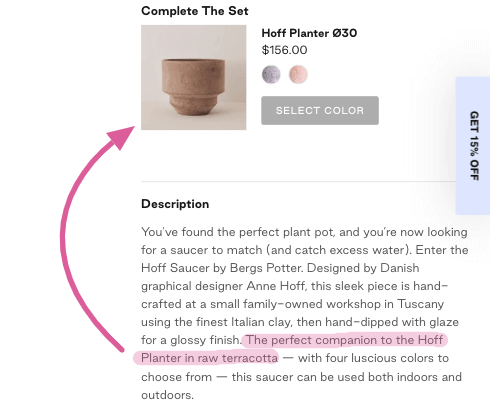 Product description example