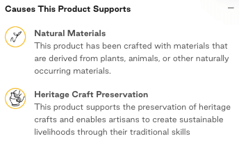 Product description sustainability