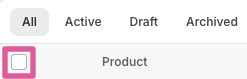 Product checkbox