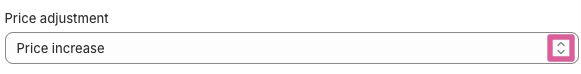 Price increase decrease
