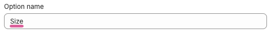 Product size variant