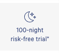 Casper 100-night risk-free product page badge.