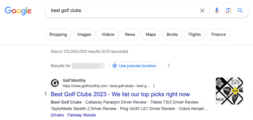 Best golf clubs google search