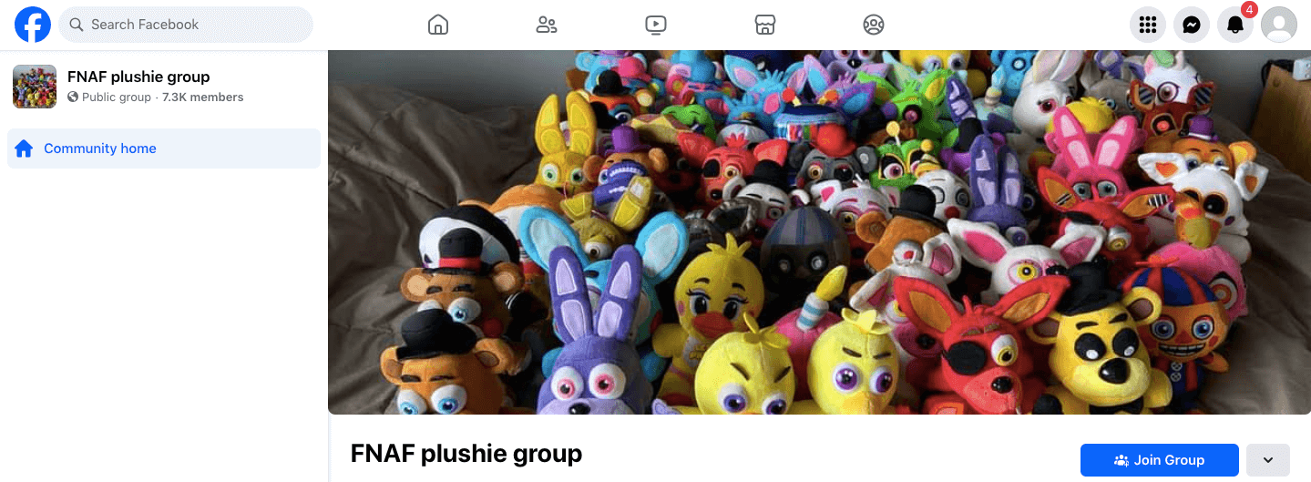 Facebook groups example