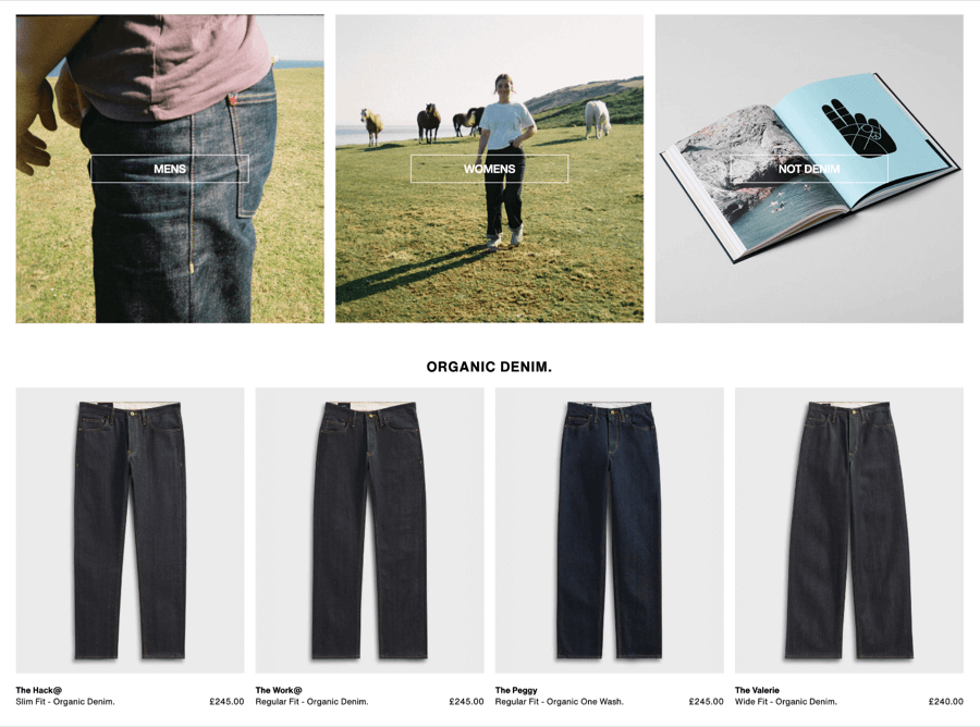 Hiut Denim Homepage